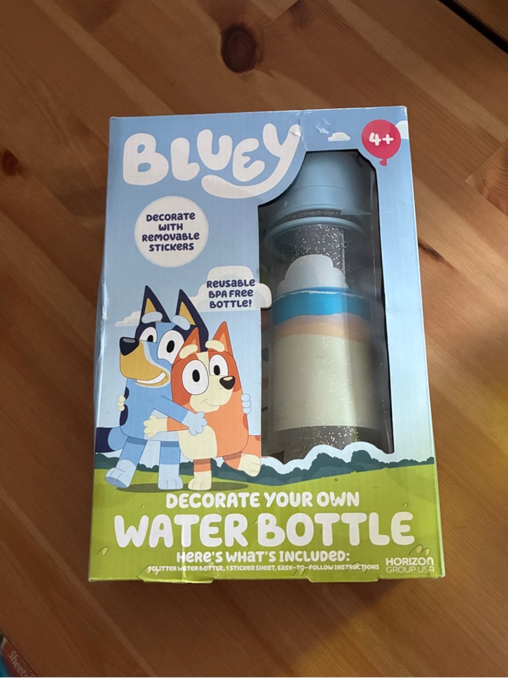 Bluey Kids Decorate Your Own Water Bottle